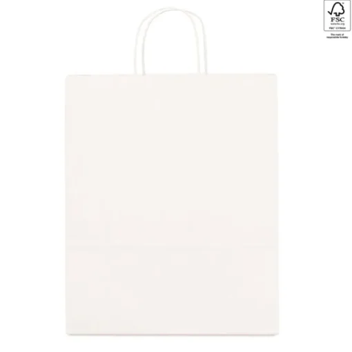 Gift Campaign Buste per negozi di carta kraft bianca da 100 g/m2 Retail Large> Buste Di Carta