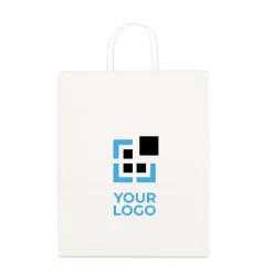 Gift Campaign Buste per negozi di carta kraft bianca da 100 g/m2 Retail Large></noscript> Buste Di Carta