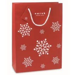 Gift Campaign Buste regalo natalizie promozionali con fiocchi di neve Snowflake Large></noscript> Gadget Natalizi