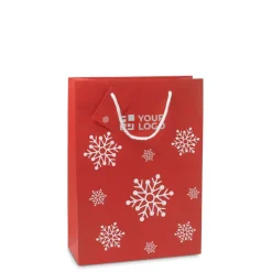 Gift Campaign Buste regalo natalizie promozionali con fiocchi di neve Snowflake Large></noscript> Gadget Natalizi
