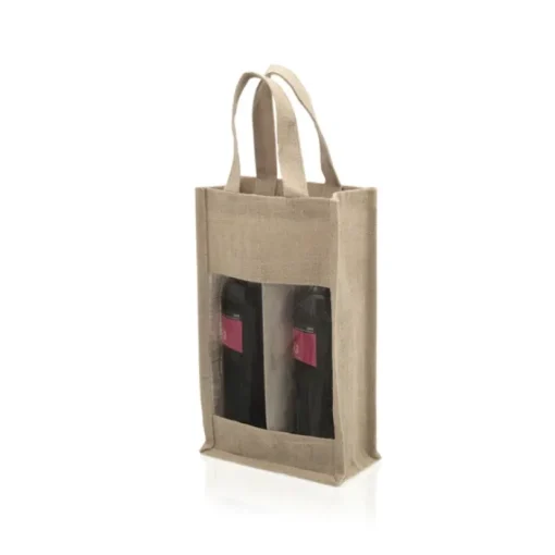 Gift Campaign Buste vino personalizzate per due bottiglie 75 cl Doble Vino Yute> Borse In Juta