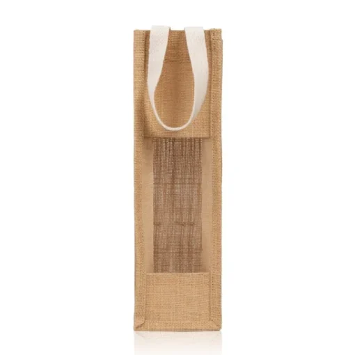 Gift Campaign Buste vino personalizzate in juta con finitura laminata per bottiglie da 750 ml> Borse In Juta
