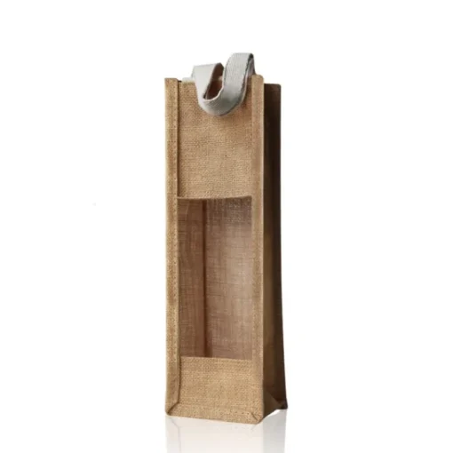 Gift Campaign Buste vino personalizzate in juta con finitura laminata per bottiglie da 750 ml> Borse In Juta