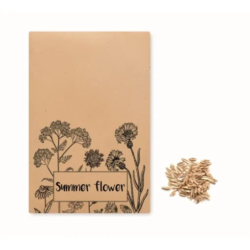 Gift Campaign Bustina di carta kraft con semi di fiori di campo Semi Flower> Vasetti Con Semi