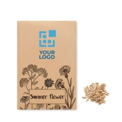 Gift Campaign Bustina di carta kraft con semi di fiori di campo Semi Flower></noscript> Vasetti Con Semi