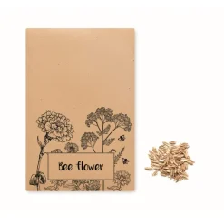 Gift Campaign Bustina di carta kraft personalizzata con semi di fiori d'ape Bee> Vasetti Con Semi