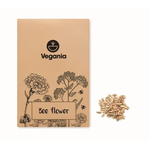 Gift Campaign Bustina di carta kraft personalizzata con semi di fiori d'ape Bee> Vasetti Con Semi
