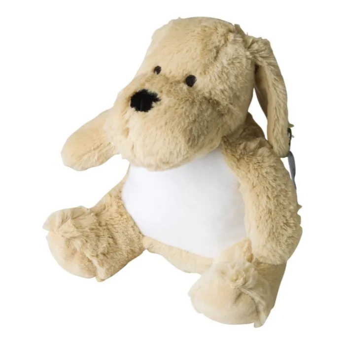 Gift Campaign Cagnolino di peluche con occhi ricamati e etichetta personalizzabile> Peluche