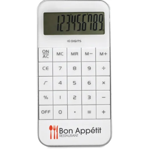 Gift Campaign Calcolatrice personalizzata 10 cifre in ABS con batteria DigiCal> Gadget Per La Scuola