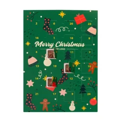Gift Campaign Calendario Avvento con cioccolatini al latte confezione biodegradabile></noscript> Gadget Natalizi