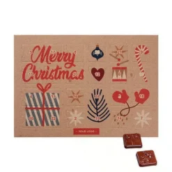 Gift Campaign Calendario Avvento orizzontale personalizzato con apertura a libretto> Gadget Natalizi