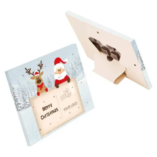 Gift Campaign Calendario Avvento orizzontale personalizzato con apertura a libretto> Gadget Natalizi