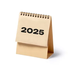 Gift Campaign Calendario da tavolo 2025 in cartone riciclato con spirale nera> Gadget Per L'Ufficio