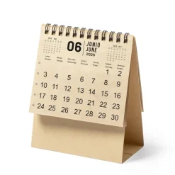 Gift Campaign Calendario da tavolo 2025 in cartone riciclato con spirale nera> Gadget Per L'Ufficio