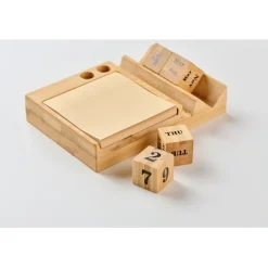 Gift Campaign Calendario da tavolo in bambù con supporto per cellulare e post-it></noscript> Gadget Per L'Ufficio