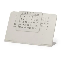 Gift Campaign Calendario perpetuo realizzato in fibra di grano e ABS con supporto> Gadget Per L'Ufficio