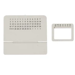 Gift Campaign Calendario perpetuo realizzato in fibra di grano e ABS con supporto></noscript> Gadget Per L'Ufficio