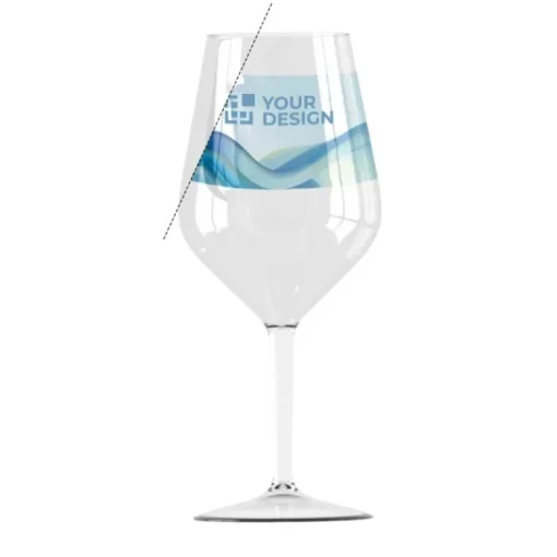 Gift Campaign Calice da vino da con logo in tritan senza BPA da 470 ml Cabernet> Bicchieri Di Plastica Personalizzati