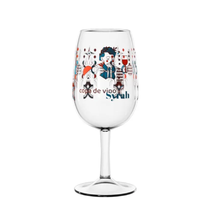 Gift Campaign Calice da vino in tritan personalizzati in quadricromia 225 ml Wine> Bicchieri Di Plastica Personalizzati