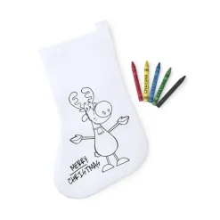 Gift Campaign Calza della Befana con disegno prestampato colorabile Merry Christmas> Gadget Natalizi