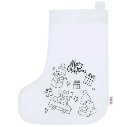 Gift Campaign Calza della Befana da appendere e colorare con i 5 pastelli a cera> Gadget Natalizi