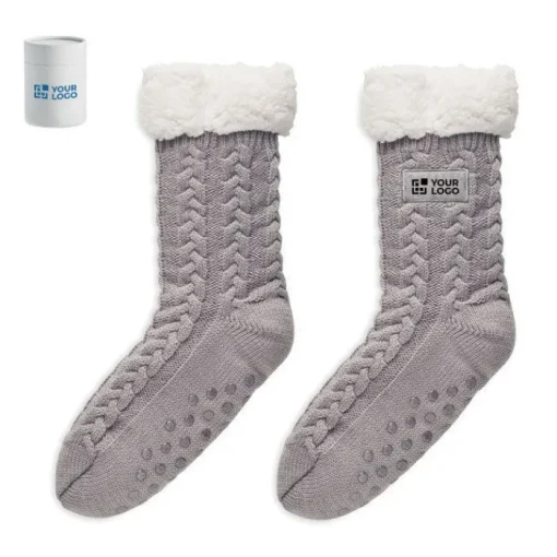 Gift Campaign Calzini antiscivolo personalizzati taglia L 40-43 in acrilico Comfy> Gadget Natalizi
