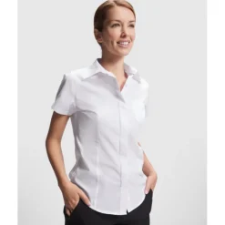 Gift Campaign Camicia da lavoro a manica corta in poliestere 130 g/m2 Roly Sofia> Camicie Personalizzate