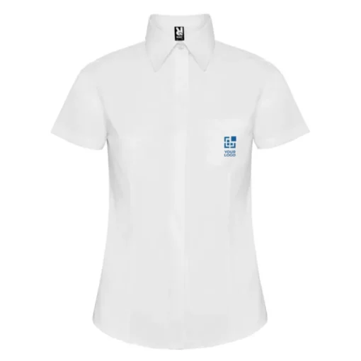 Gift Campaign Camicia da lavoro a manica corta in poliestere 130 g/m2 Roly Sofia> Camicie Personalizzate