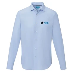 Gift Campaign Camicia in popeline 121 g/m2 cotone biologico con logo Elevate NXT><noscript><img width=