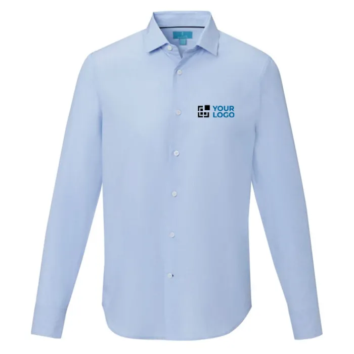 Gift Campaign Camicia in popeline 121 g/m2 cotone biologico con logo Elevate NXT> Camicie Personalizzate