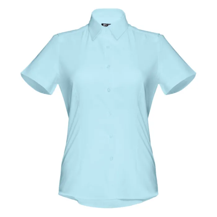 Gift Campaign Camicia maniche corte da donna in cotone oxford 130 g/m2 THC London WH> Camicie Personalizzate