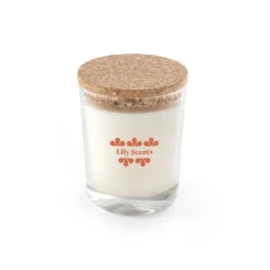 Gift Campaign Candela alla vaniglia in vasetto di vetro con tappo in sughero 180g></noscript> Candele