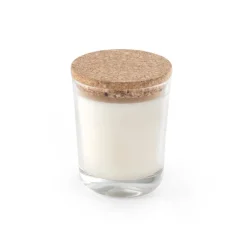 Gift Campaign Candela alla vaniglia in vasetto di vetro con tappo in sughero 180g></noscript> Candele