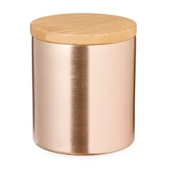 Gift Campaign Candela alla vaniglia in barattolino metallico con coperchio in bambù></noscript> Candele