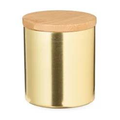 Gift Campaign Candela alla vaniglia in barattolino metallico con coperchio in bambù></noscript> Candele
