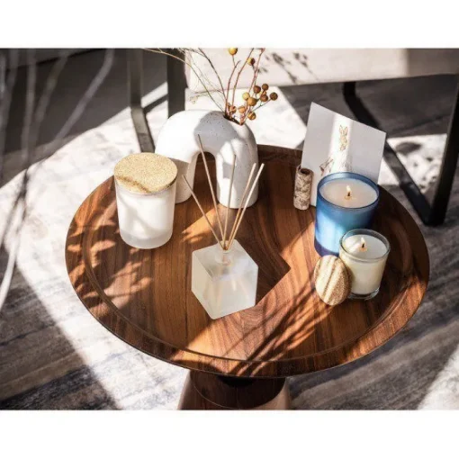 Gift Campaign Candela alla vaniglia in bicchierino di vetro con tappo in sughero 80g> Candele
