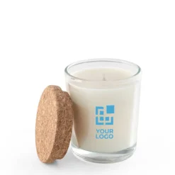 Gift Campaign Candela alla vaniglia in bicchierino di vetro con tappo in sughero 80g></noscript> Candele