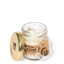 Gift Campaign Candela ecologica al profumo di pino in barattolino di vetro con semi></noscript> Candele