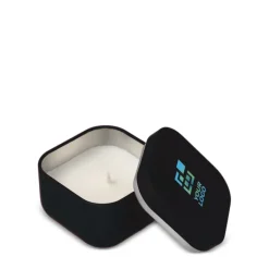 Gift Campaign Candela in cera vegetale profumo vaniglia in barattolo in metallo></noscript> Candele