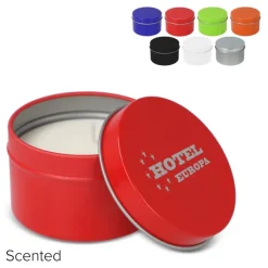 Gift Campaign Candela in cera vegetale in barattolo in acciaio riciclato></noscript> Candele