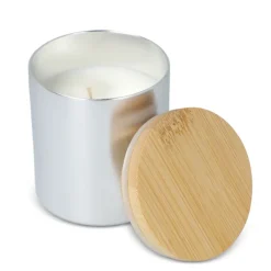Gift Campaign Candela in cera vegetale barattolo di alluminio riciclato metallizzato></noscript> Candele