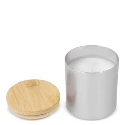 Gift Campaign Candela in cera vegetale barattolo di alluminio riciclato metallizzato></noscript> Candele