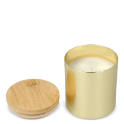 Gift Campaign Candela in cera vegetale barattolo di alluminio riciclato metallizzato></noscript> Candele