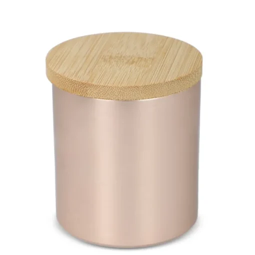 Gift Campaign Candela in cera vegetale barattolo di alluminio riciclato metallizzato> Candele