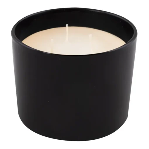 Gift Campaign Candela in paraffina e cera vegetale con 3 stoppini in vasetto di vetro> Candele