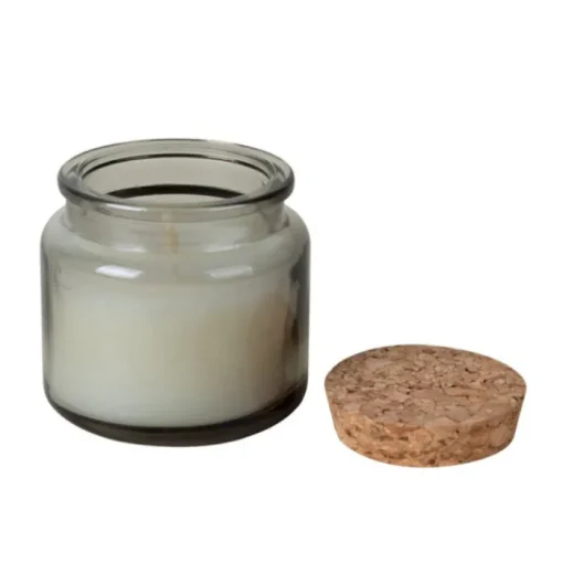 Gift Campaign Candela personalizzabile con profumo musk e tappo in sughero 60g> Candele