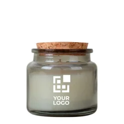 Gift Campaign Candela personalizzabile con profumo musk e tappo in sughero 60g></noscript> Candele