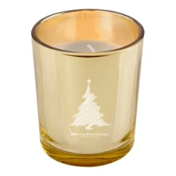 Gift Campaign Candela profumata al bergamotto in bicchierino dorato Celebration></noscript> Gadget Per Parrucchieri|Candele
