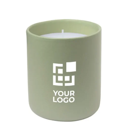 Gift Campaign Candela profumata alla vaniglia in elegante vasetto di ceramica> Candele