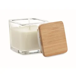 Gift Campaign Candela profumata di cera vegetale in vasetto con coperchio 50g> Candele
